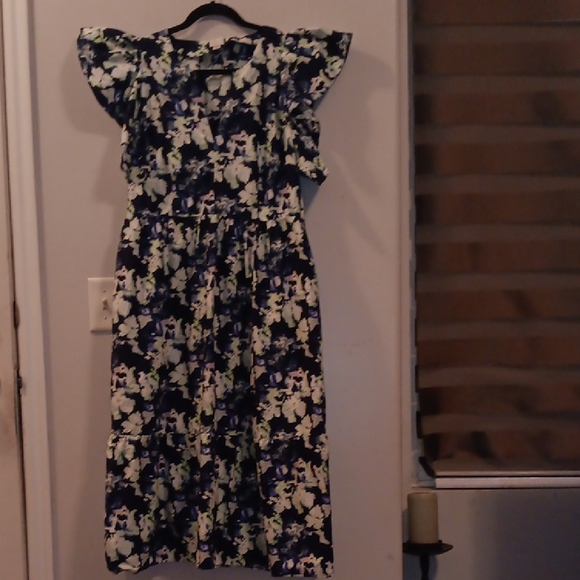 A New Day Blue and White Floral Maxi Dress - Picture 1 of 9